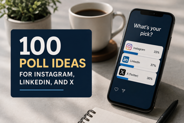 100 Poll Ideas for Instagram, LinkedIn, and X