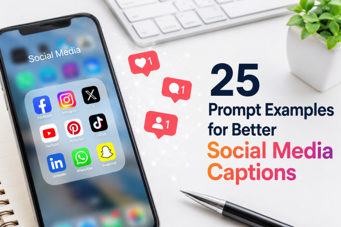 25 Prompt Examples for Better Social Media Captions