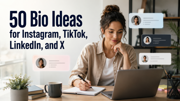 50 Bio Ideas for Instagram, TikTok, LinkedIn, and X