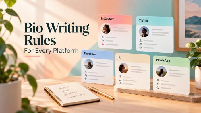 Bio Writing Rules for Instagram, TikTok, Facebook, X & WhatsApp