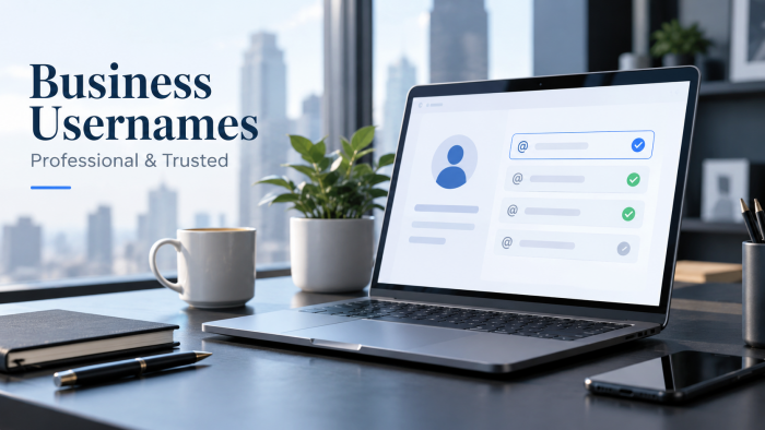 Business Username Ideas That Look Professional and Trustworthy