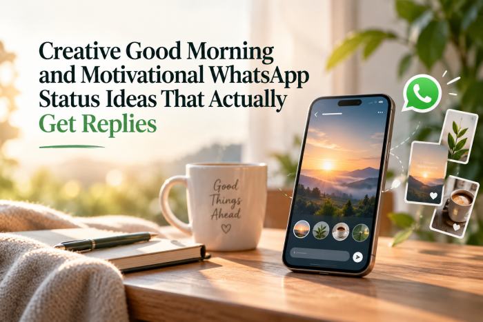 Creative Good Morning and Motivational WhatsApp Status Ideas That Actually Get Replies