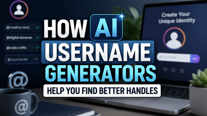 How AI Username Generators Help You Find Better Handles