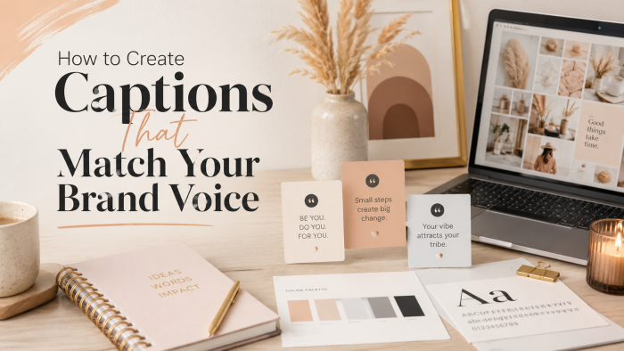 How to Create Captions That Match Your Brand Voice