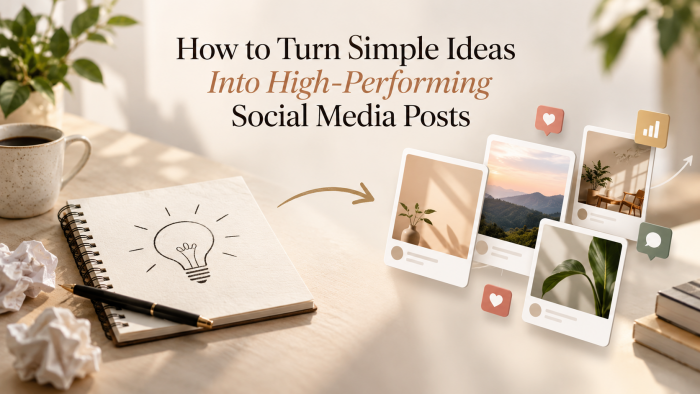 How to Turn Simple Ideas Into High-Performing Social Media Posts