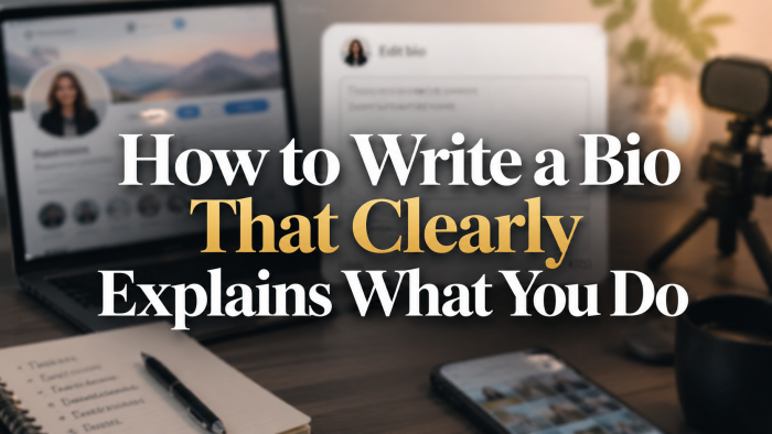 How to Write a Bio That Clearly Explains What You Do