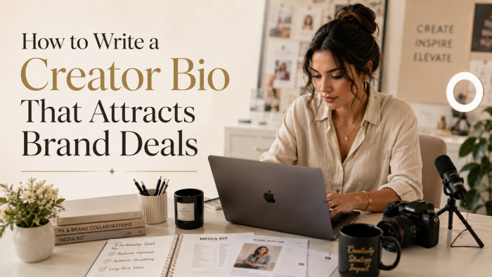 How to Write a Creator Bio That Attracts Brand Deals