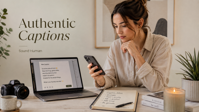 How to Write Authentic Captions That Do Not Sound AI-Generated