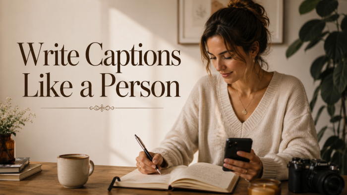 How to Write Captions That Read Like a Person