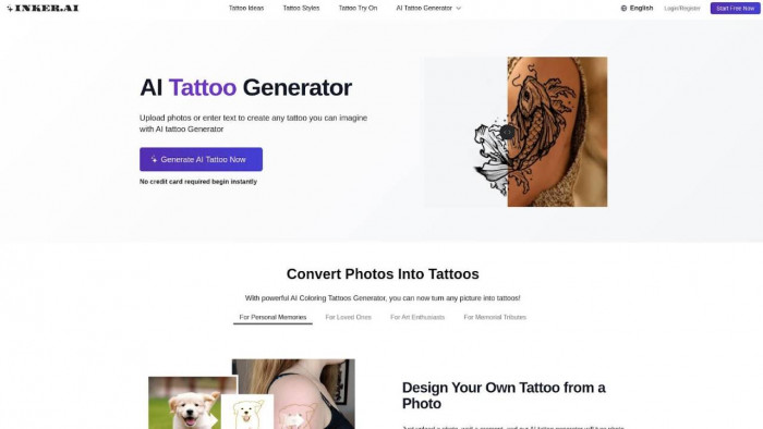 Inker AI Review: The Future of Tattoo Simulators and Visualizers