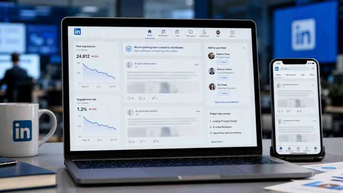 LinkedIn Tightens Reach for Generic AI Content as 360Brew Algorithm Rolls Out