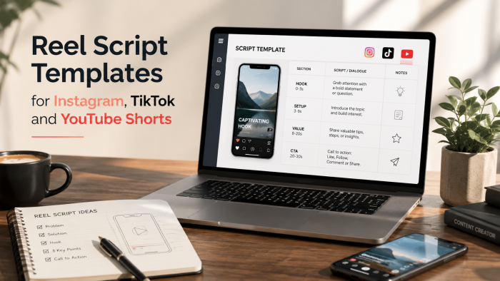 Reel Script Templates for Instagram, TikTok and YouTube Shorts