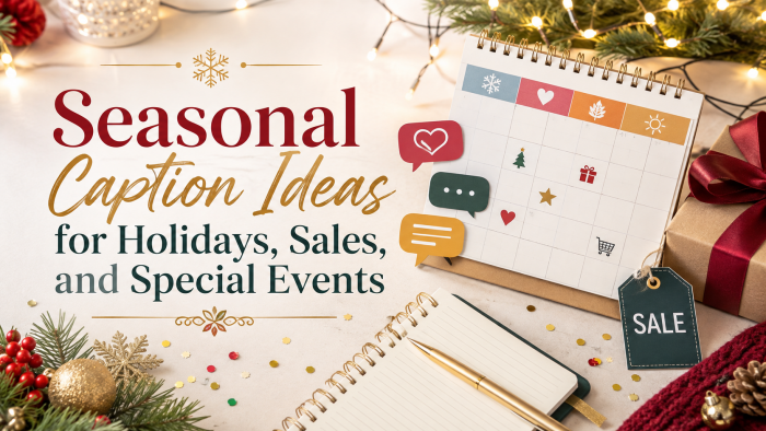 Seasonal Caption Ideas for Holidays, Sales, and Special Events